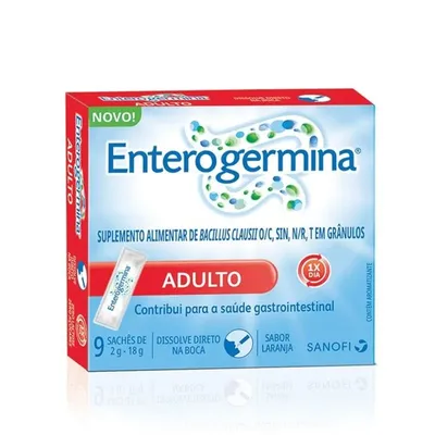 Probiótico Enterogermina Adulto Laranja 9 Saches- SANOFI