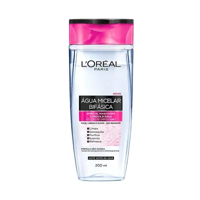 Água Micelar L'Oréal Paris Bifásica com 200ml