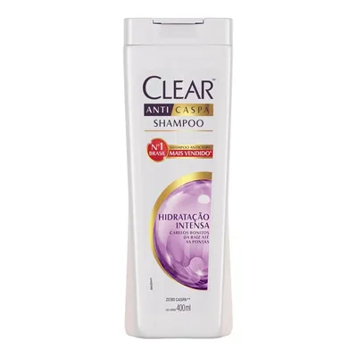 Shampoo Anticaspa Clear Hidratação Intensa Frasco 400ml