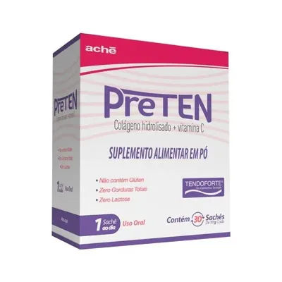 Colagéno+Vitamina C Preten Tendoforte 30 Sachês - ACHE