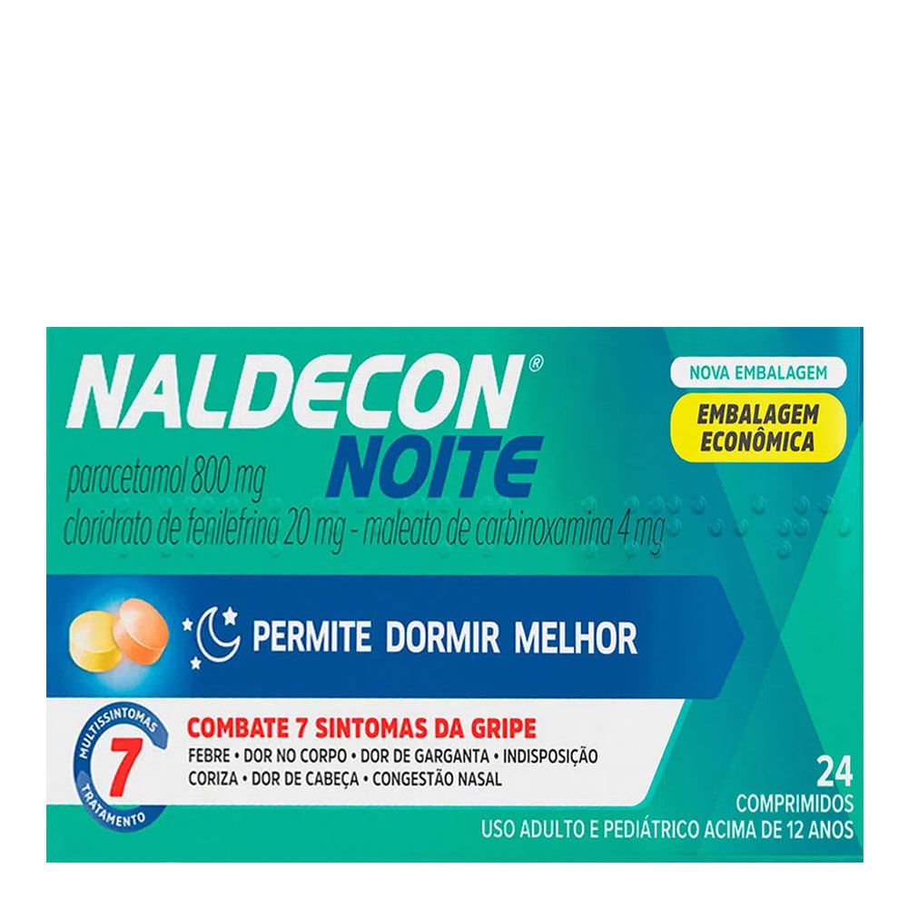 Naldecon Noite 24 Comprimidos
