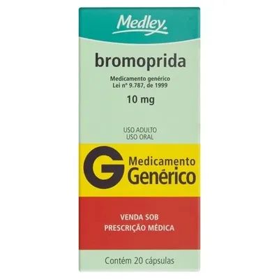 Bromoprida 10Mg Ems Caixa Com 20 Cápsulas
