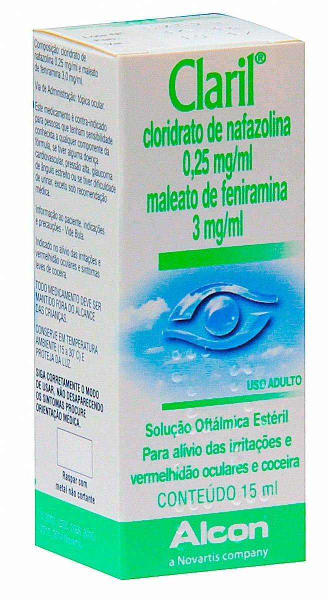 Claril Solução Oftálmica Alcon Caixa Com 15Ml