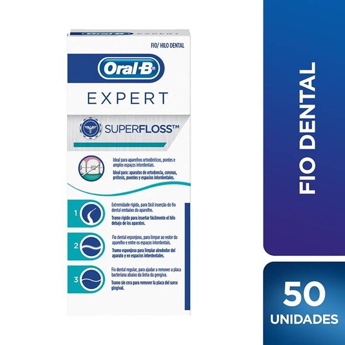 Fio Dental Oral-B Super Floss 50M