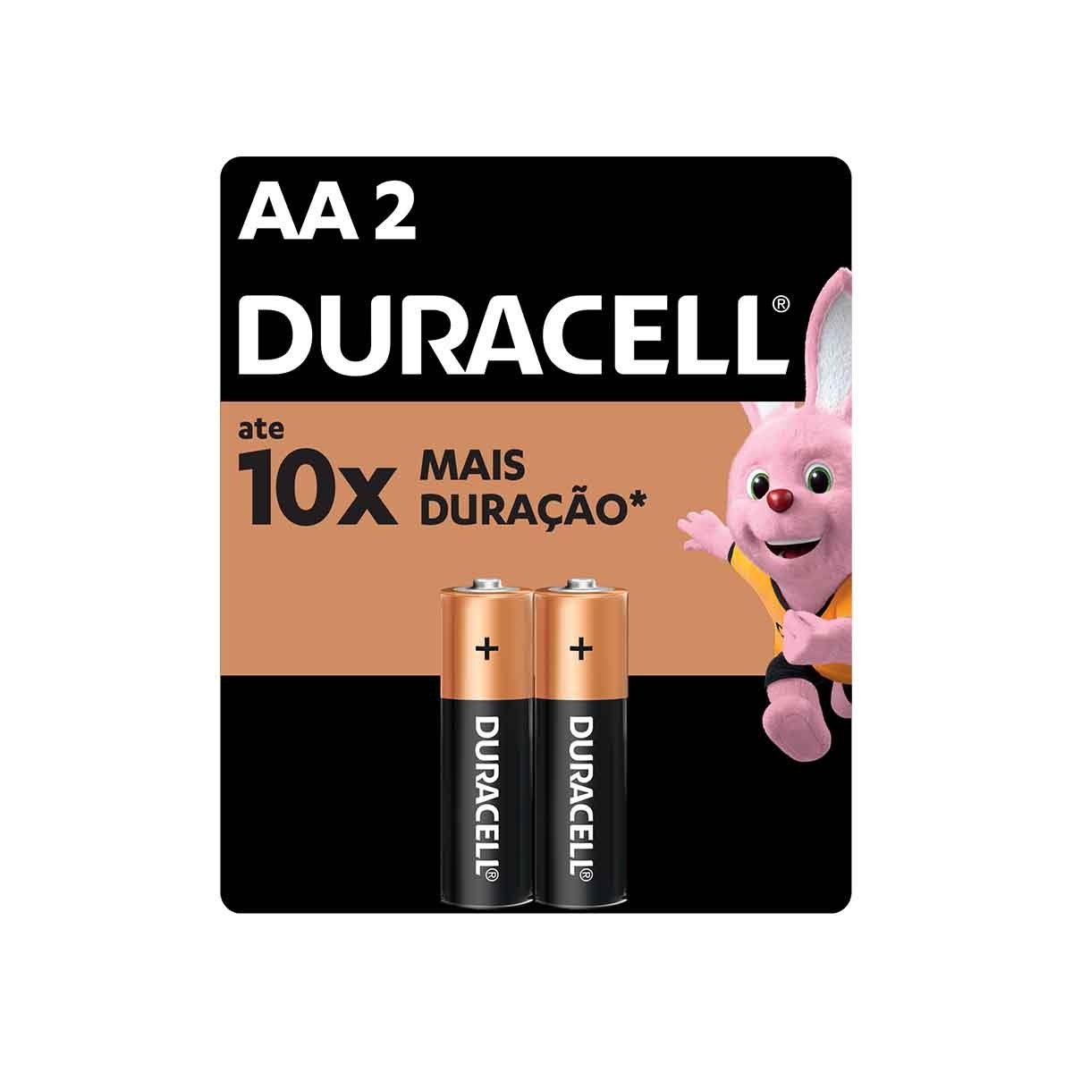 Pilha Alcalina Pequena AA 2 Unidades - DURACELL