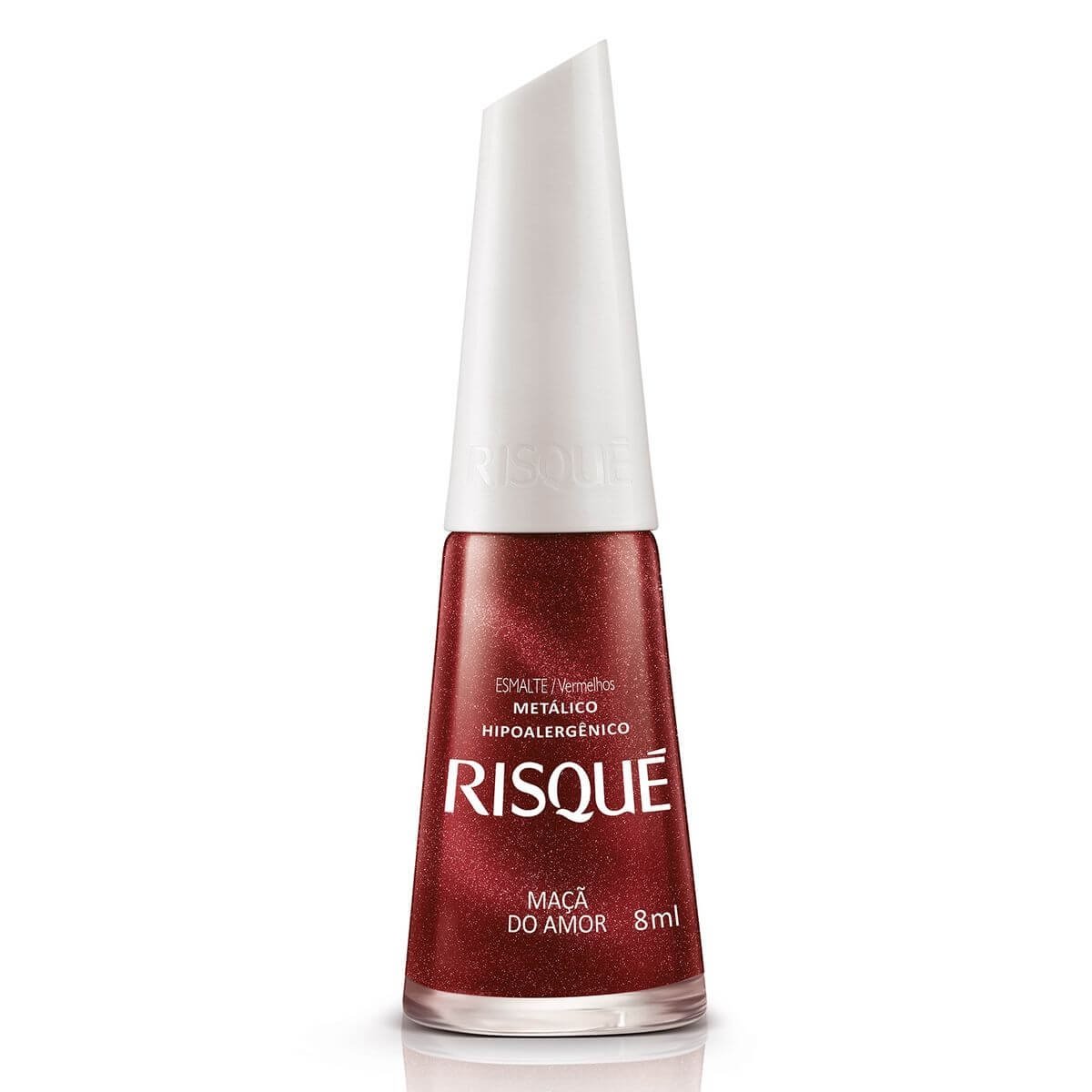 Esmalte Risqué Metálico Maçã do Amor com 8ml