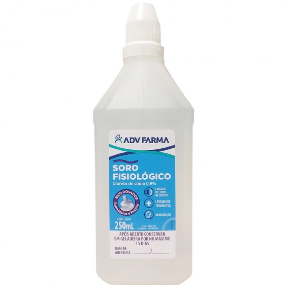 Soro Fisiológico 0,9Pc 250ml-Adv