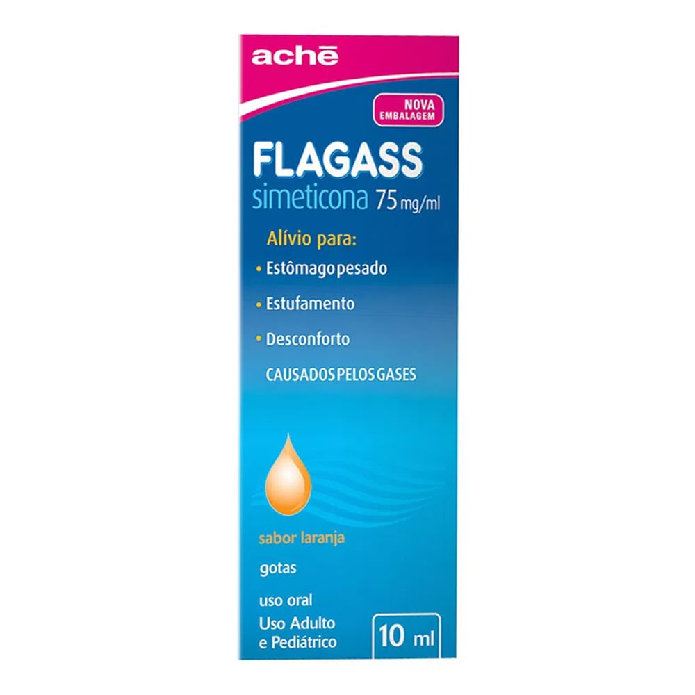 Flagass Simeticona 75mg/ml Gotas 10ml - FLAGLASS