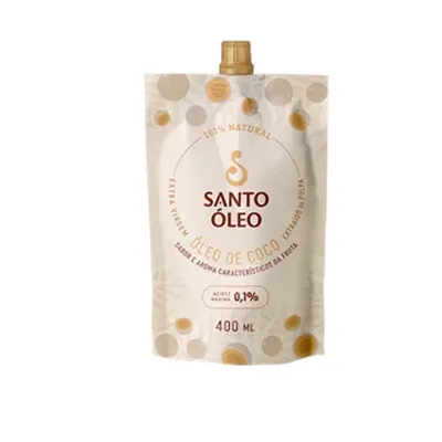 Óleo de Coco Extravirgem Polpa 400ml - SANTO ÓLEO