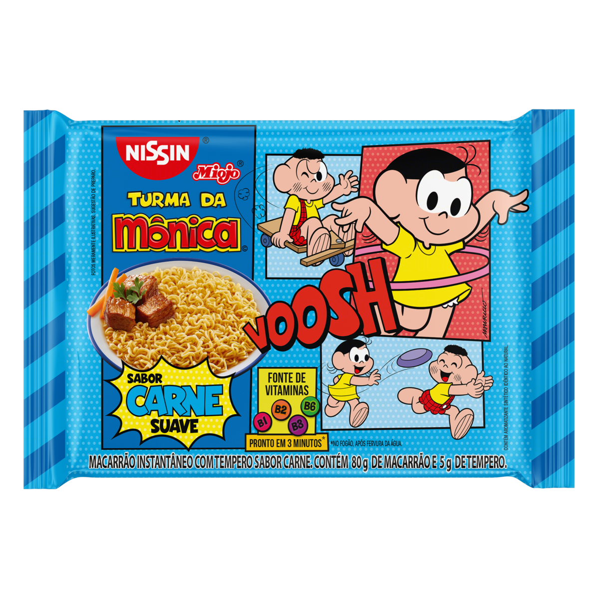 Miojo Lámen Suave Sabor Carne Nissin 85G
