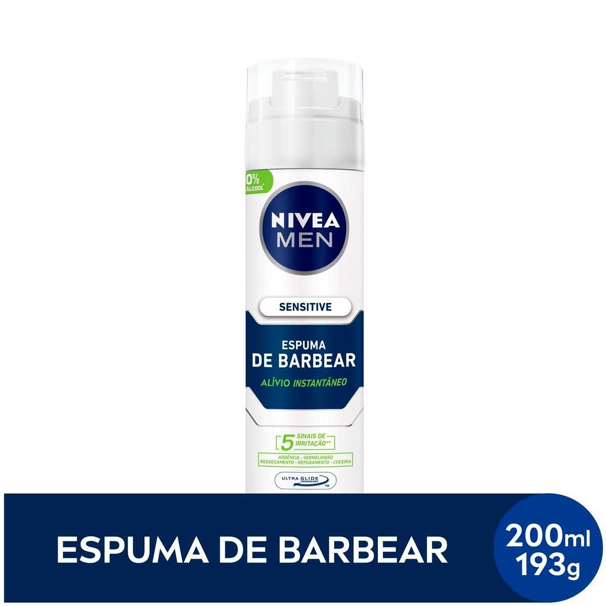 Espuma para Barbear Men Sensitive 200ml - NIVEA