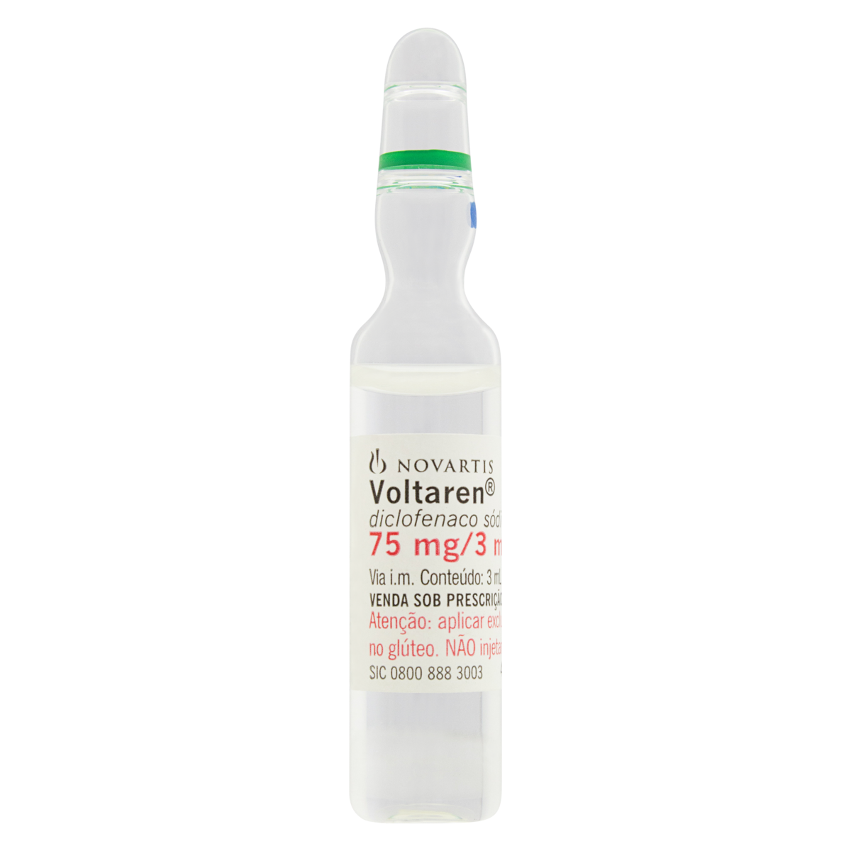 Voltaren Injetável 25mg/ml 5 Amp 3ml Sol Uso Intr - NOVARTIS