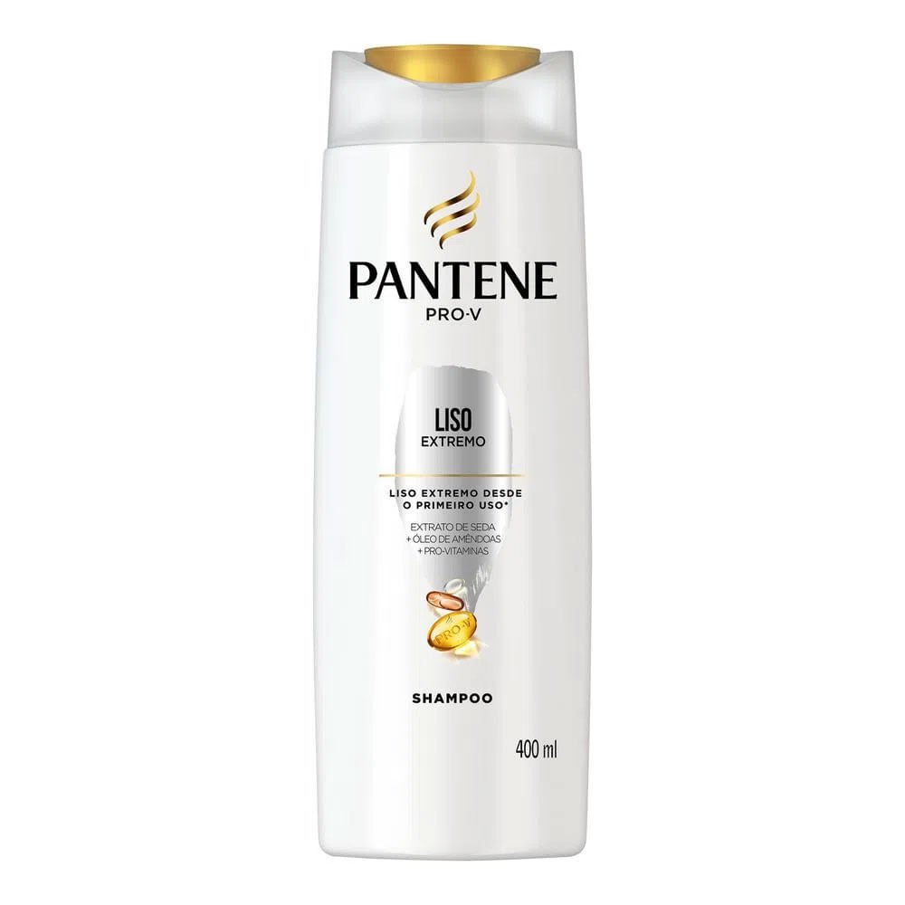 Shampoo Pantene Liso Extremo Frasco 400ml