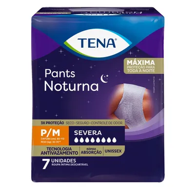 Roupa Intima Tena Pants Not 12H P/M 7Unidades