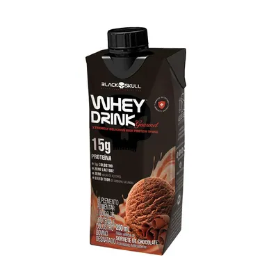 Whey Drink Gourmet Sabor Sorvete de Chocolate 250ml