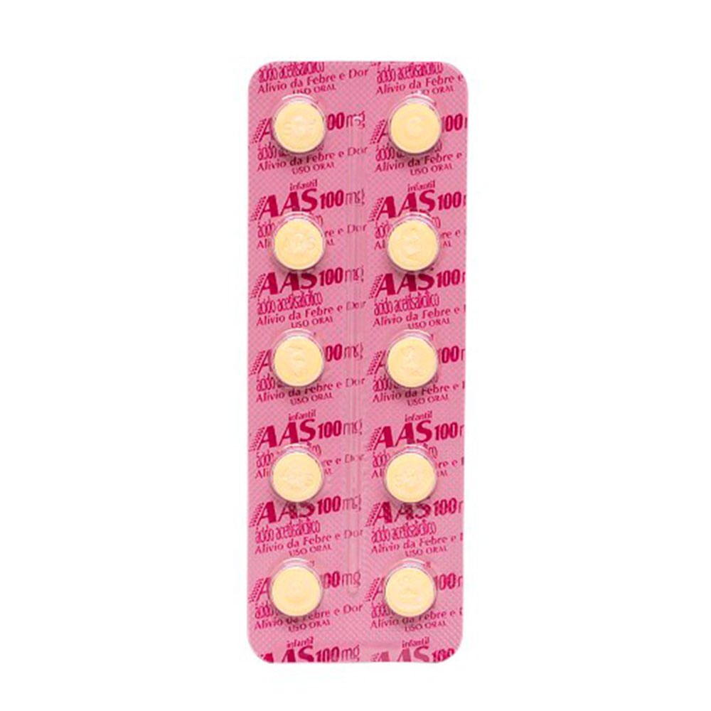 A A S INF 100MG C/10CP (SAO)