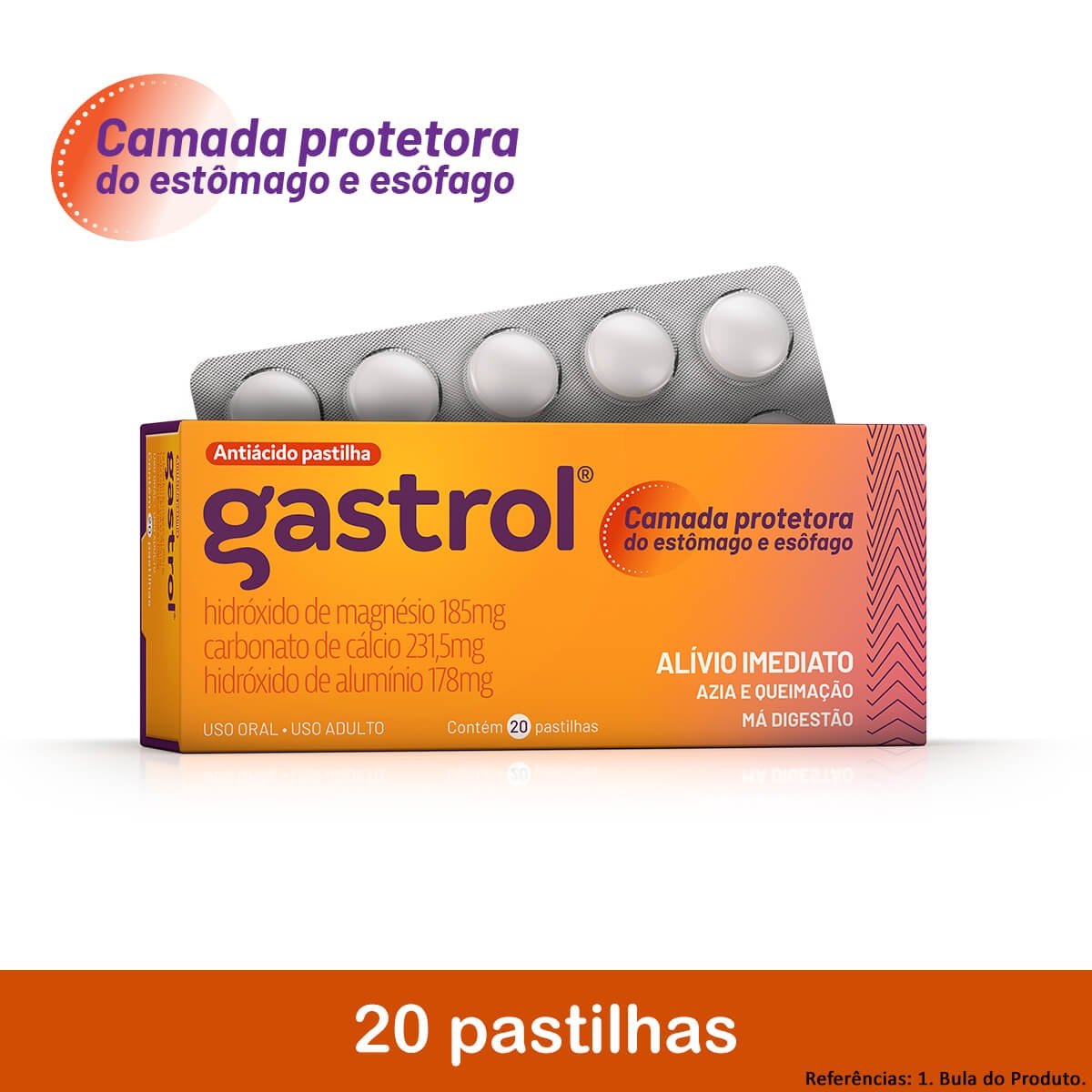 Gastrol 20 Pastilhas