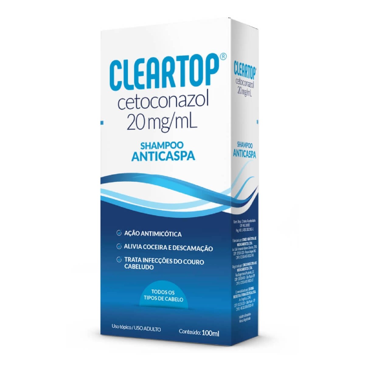 Shampoo Anticaspa Cleartop 20Mg/Ml 100Ml