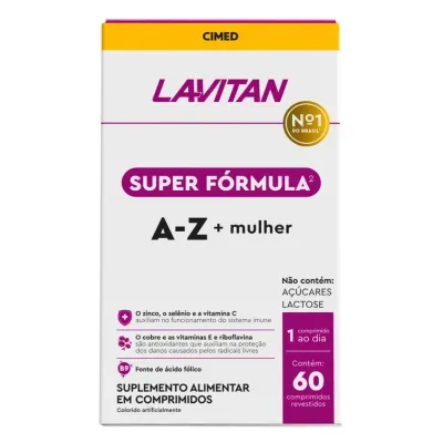 Suplemento Lavitan A-Z + Mulher 60 Comprimidos Revestidos