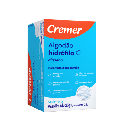 Algodão Cremer Hidrófilo Caixa 25G