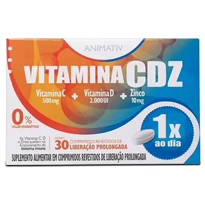 Vitamina Cdz Althaia Animativ 30 Comprimidos