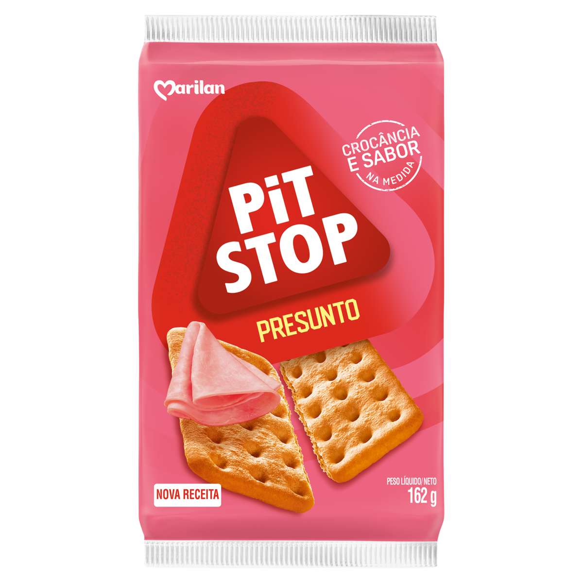 Biscoito Pit Stop Presunto 162G