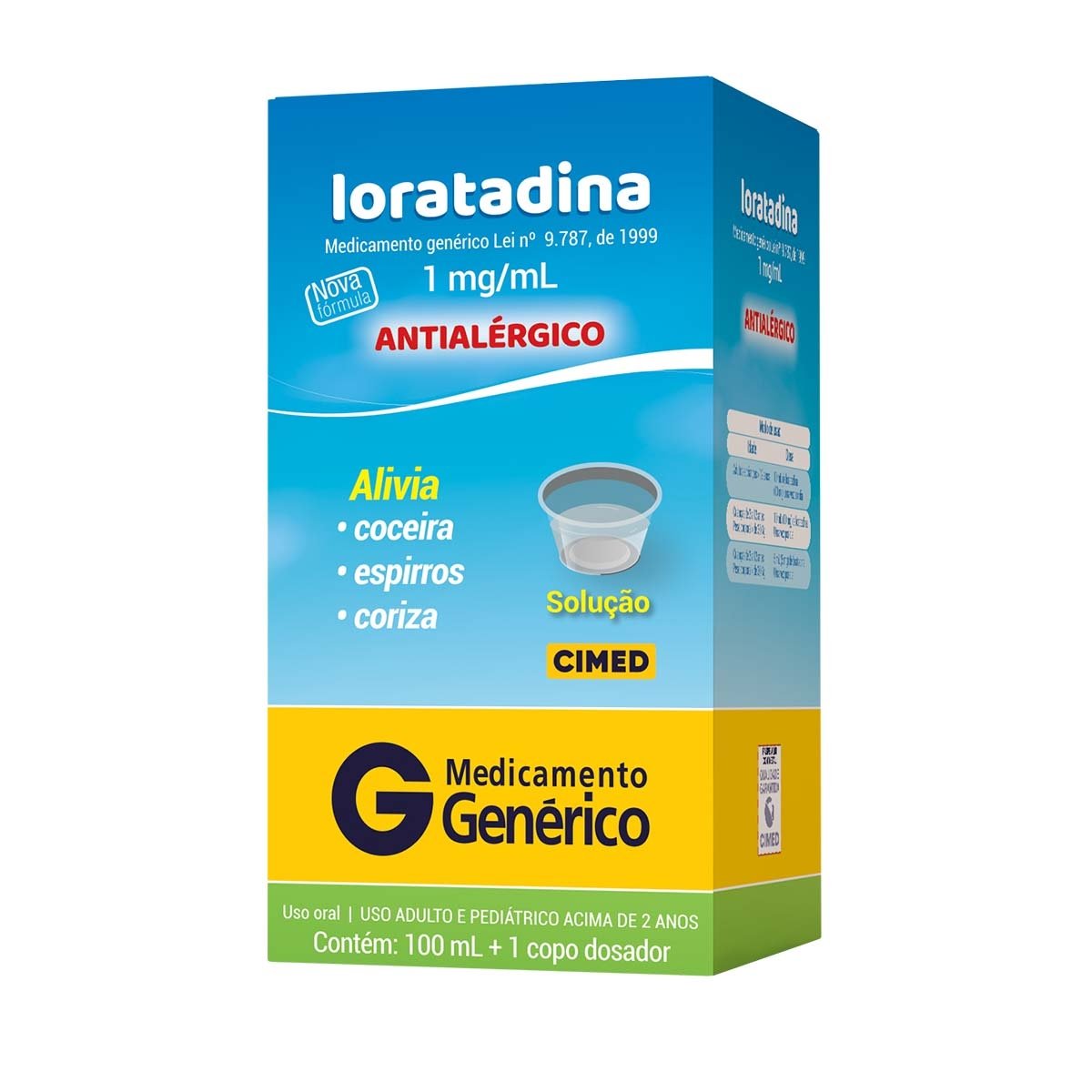 Loratadina 1mg/ml Xarope 100ml - CIMED