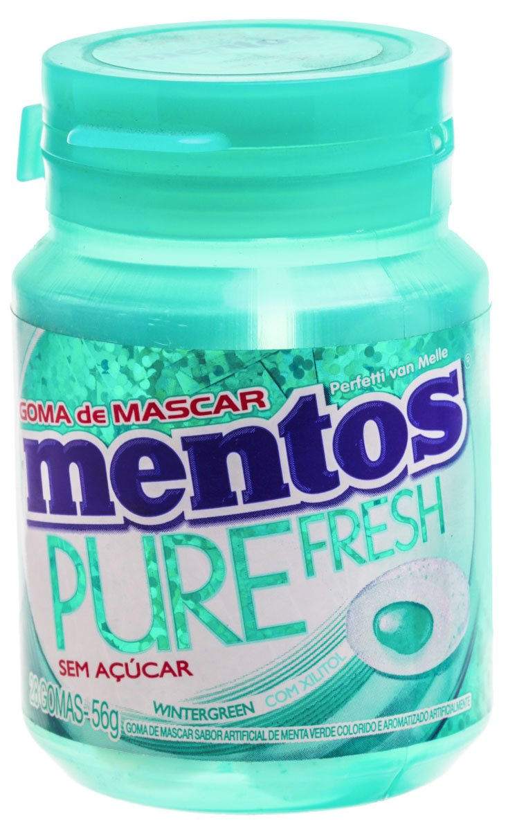 Goma Sem Açucar Fresh Wintergreen 56g - MENTOS