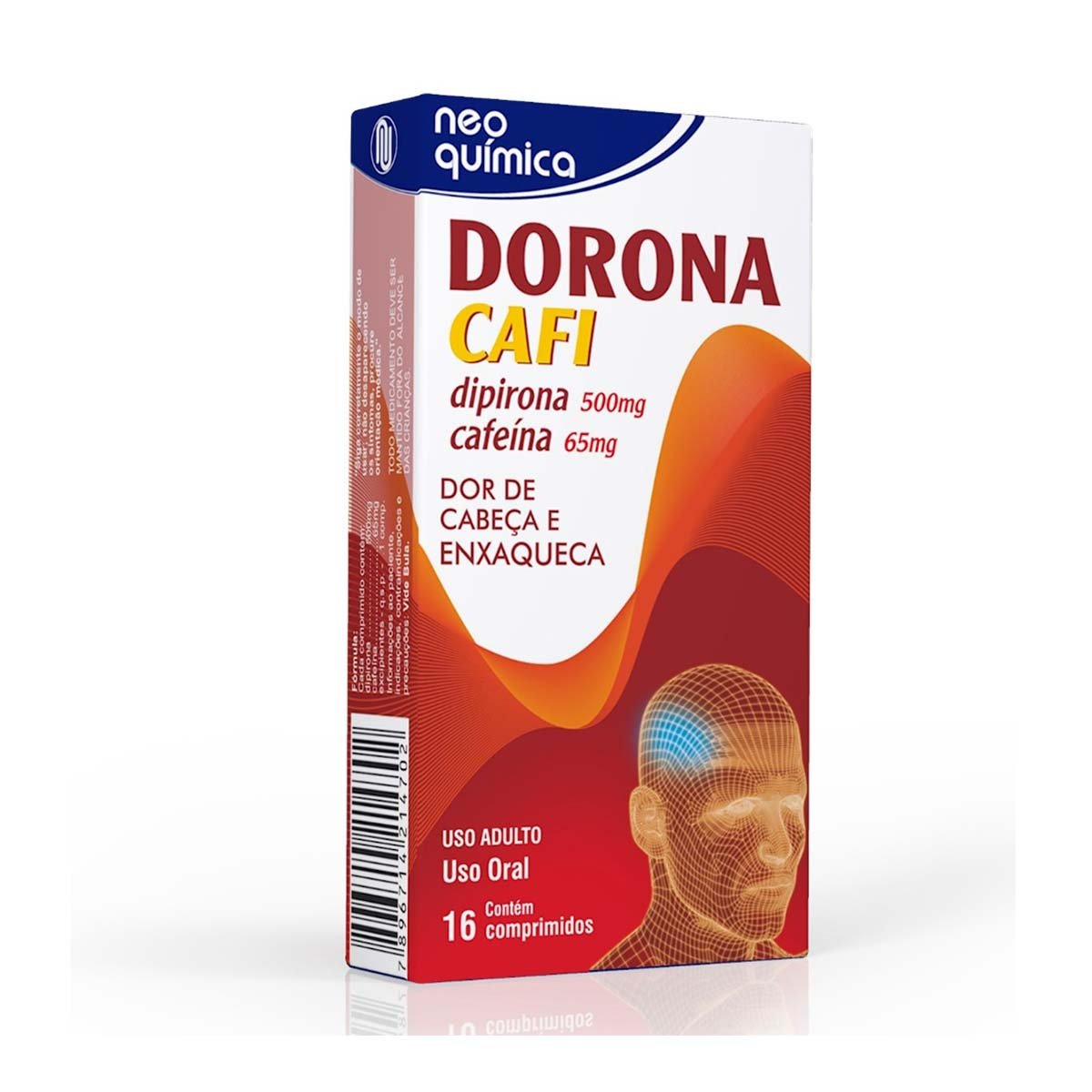Dorona Cafi 500+65Mg Cx 16 Comprimidos