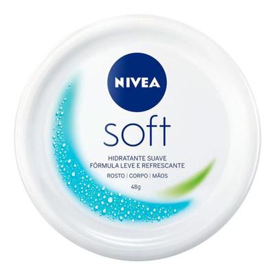 Hidratante Suave Rosto, Corpo e Mãos Nivea Soft Pote 49g