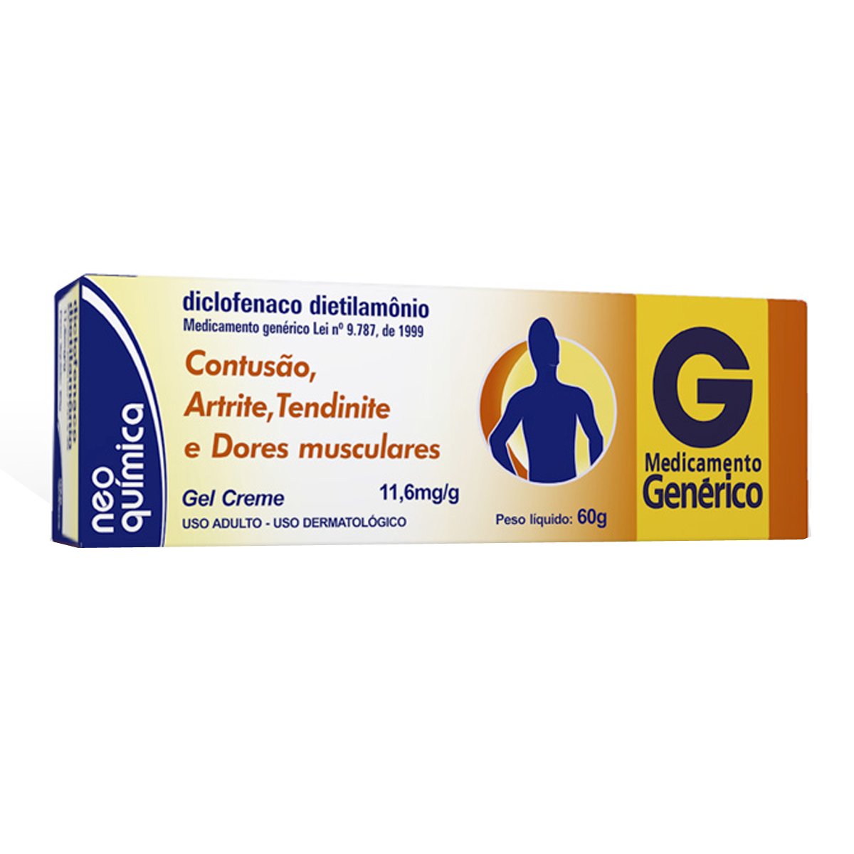 Dicofenaco Dietilamonio Em Gel 60g