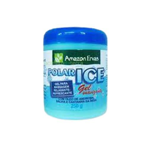 Gel Para Massagem Polar Ice Amazon Ervas 250G