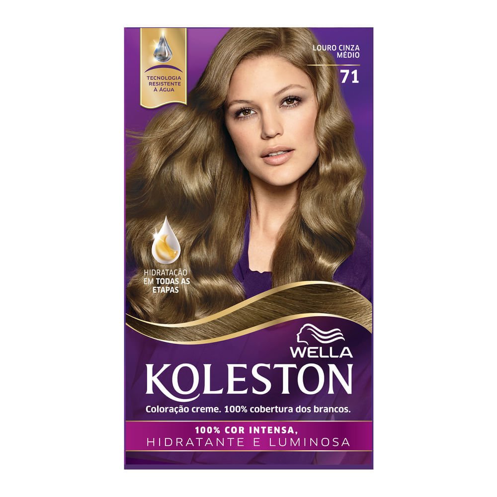 Tintura Koleston 7.1 Louro Cinza Medio