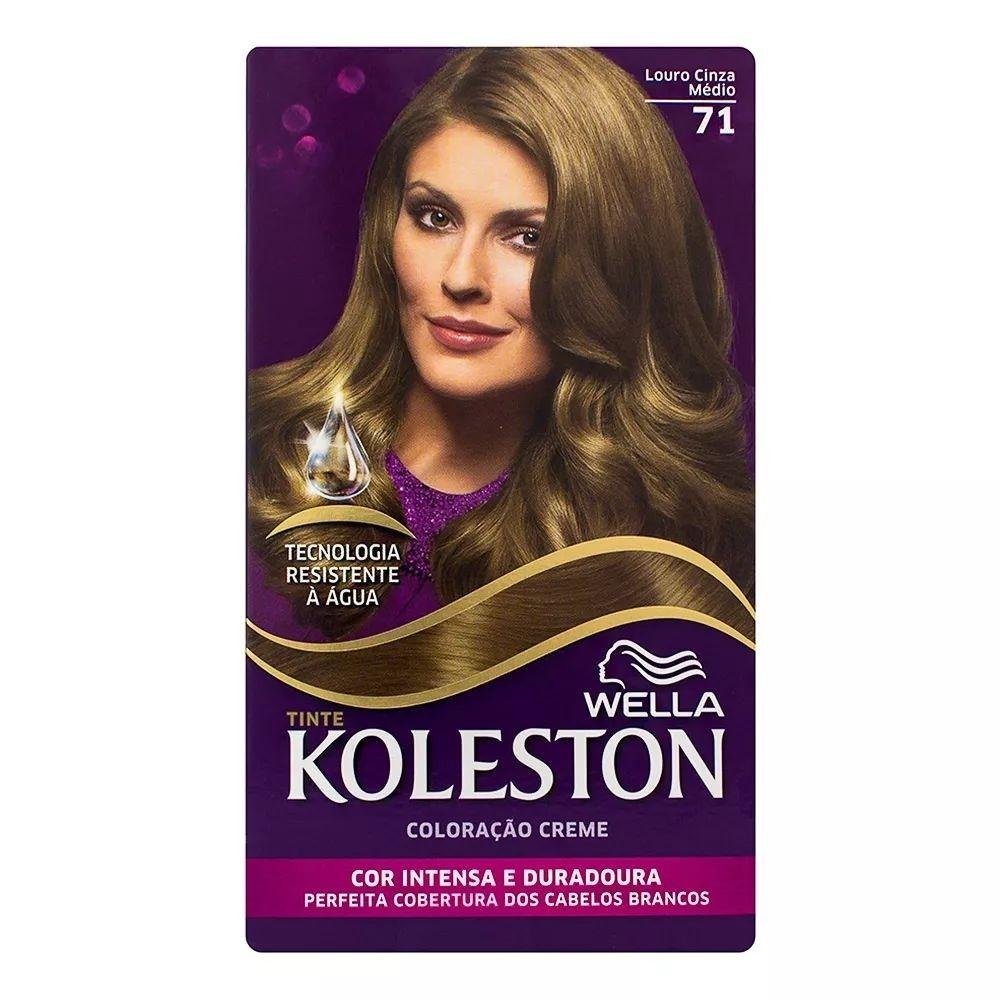 Tintura Koleston 7.1 Louro Cinza Medio