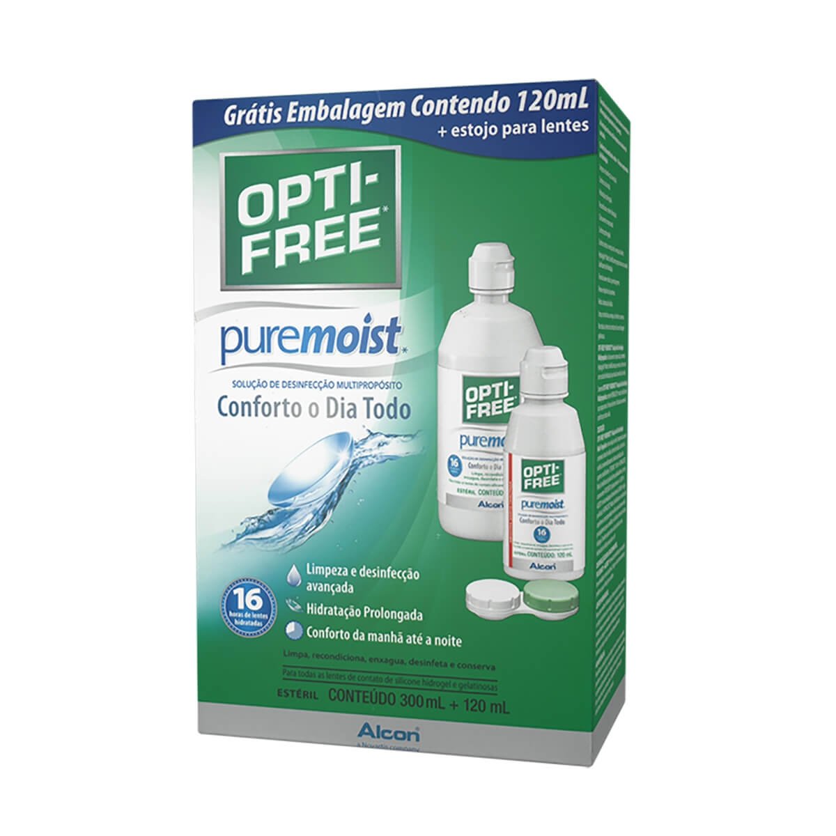 OPTI FREE PU 300ML+120ML KIT SOL P/LENTE
