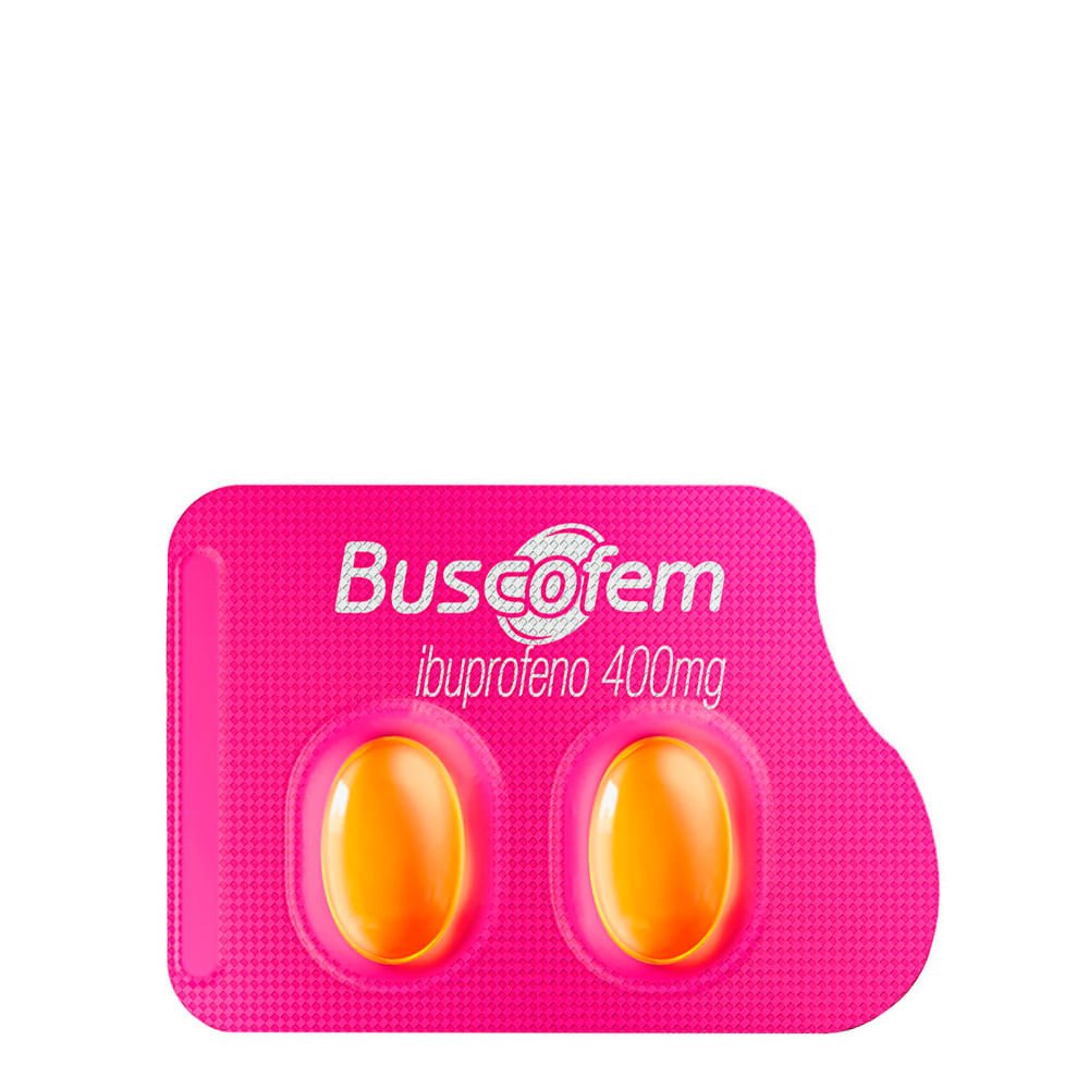 Buscofem Ibuprofeno 400Mg 2 Cápsulas