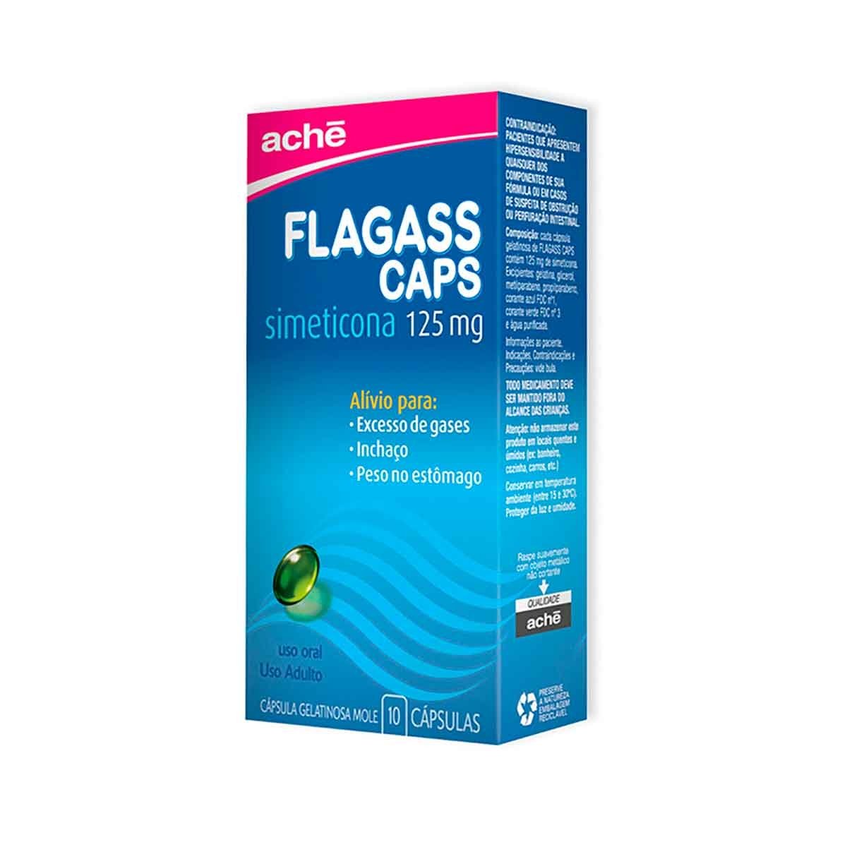 Flagass 125Mg Aché Com 10 Cápsulas