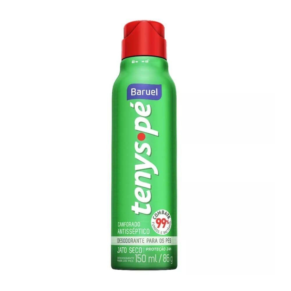 Desodorante Jato Seco p/Pés Baruel Tenys Pé Canforado 150ml