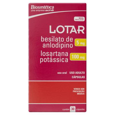 Lotar 5Mg + 100Mg Aché 30 Cápsulas Gelatinosas Duras