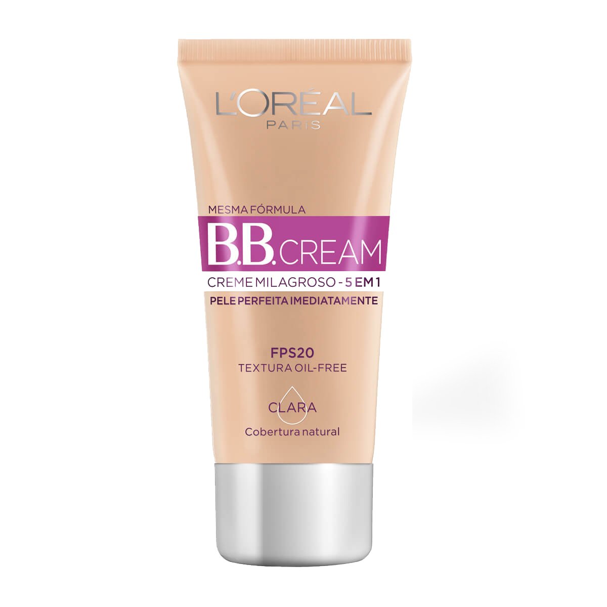 Base BB Cream Efeito Matte 5em1 FPS20 Claro 50ml - LOREAL