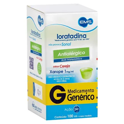 Loratadina 1MG/ML Xarope 100ml