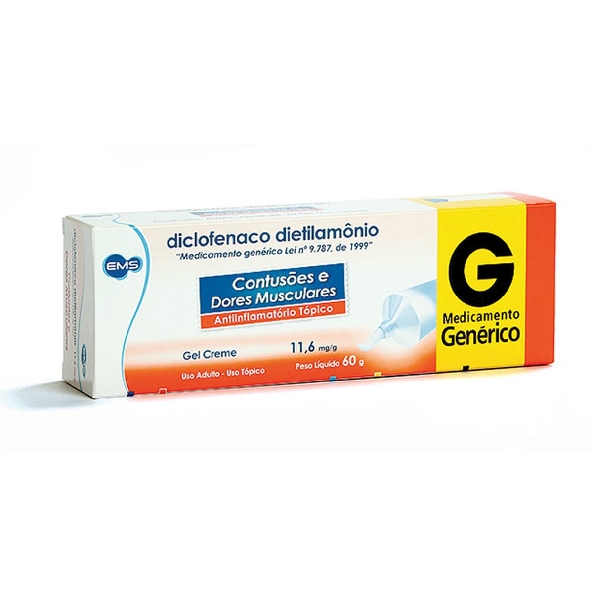 Diclofenaco Dietilamônio Gel Ems 60G