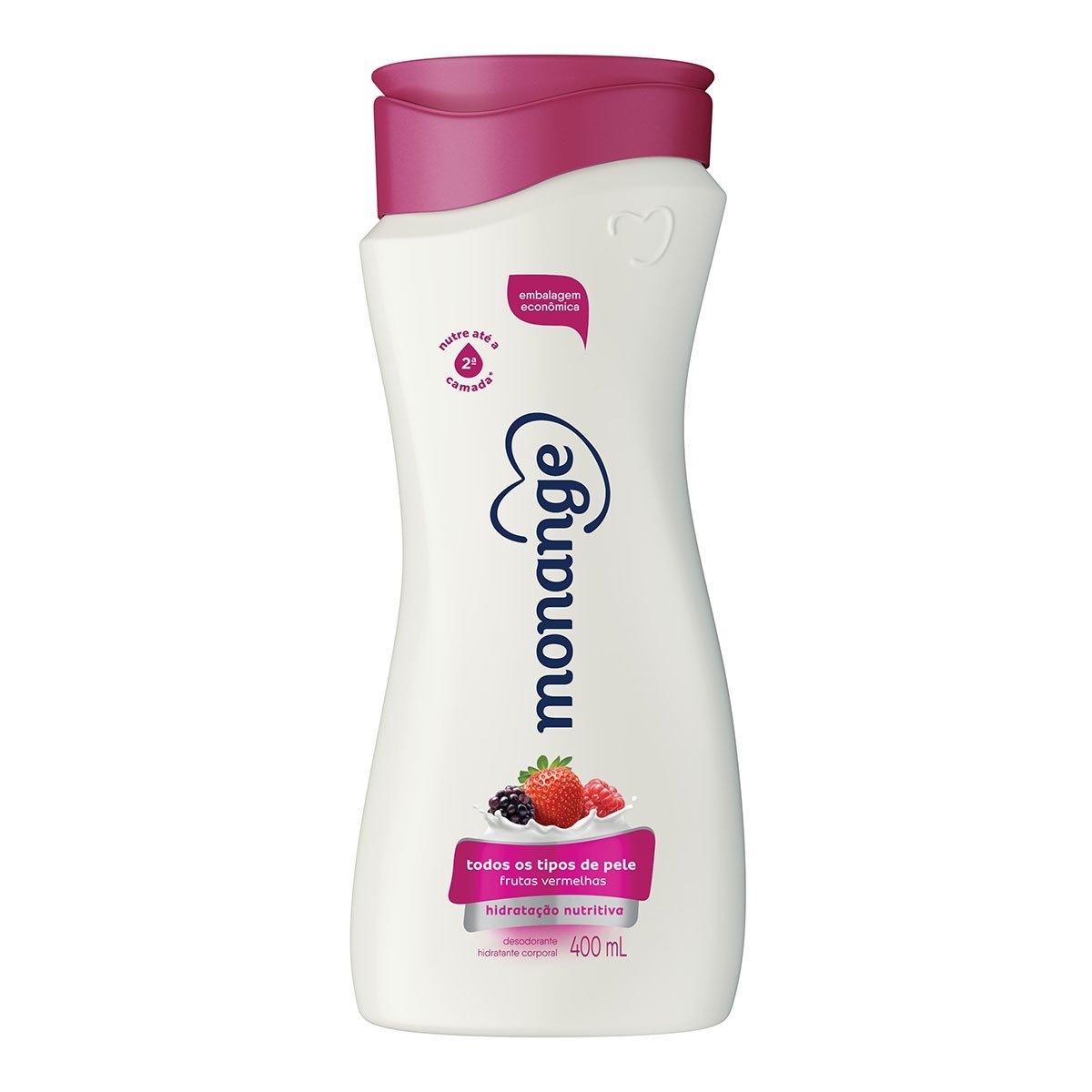 Leite Hidratante Monange Frutas Vermelhas Embalagem 400Ml