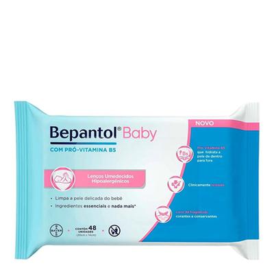 Lenço Umedecido Bepantol Baby Com 48Un