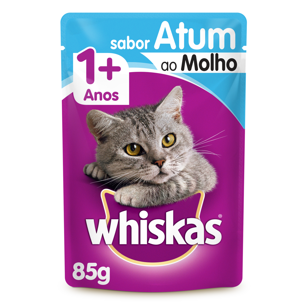 RACAO WHISKAS SACHE ATUM C/85G