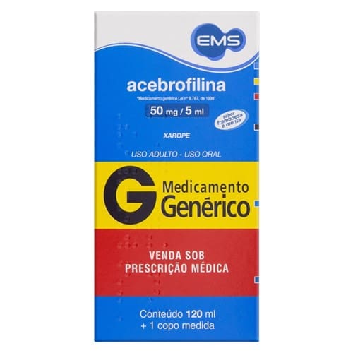Acebrofilina 50mg/5ml Xarope Adulto 120ml - EMS