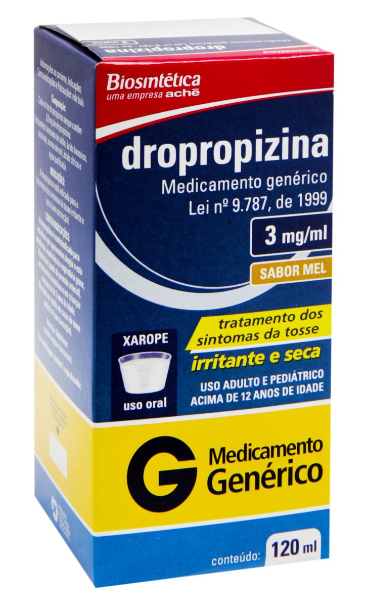 Dropropizina 3mg/ml Xarope 120ml - ACHE