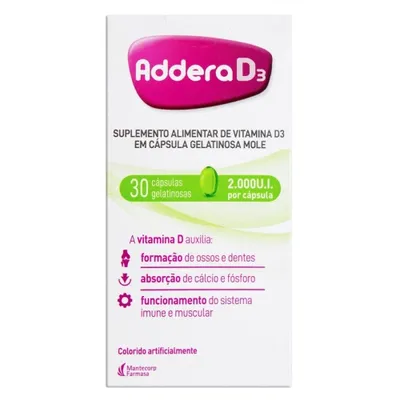 Addera D3 14000Ui Cosmed Caixa Com 4 Capsulas