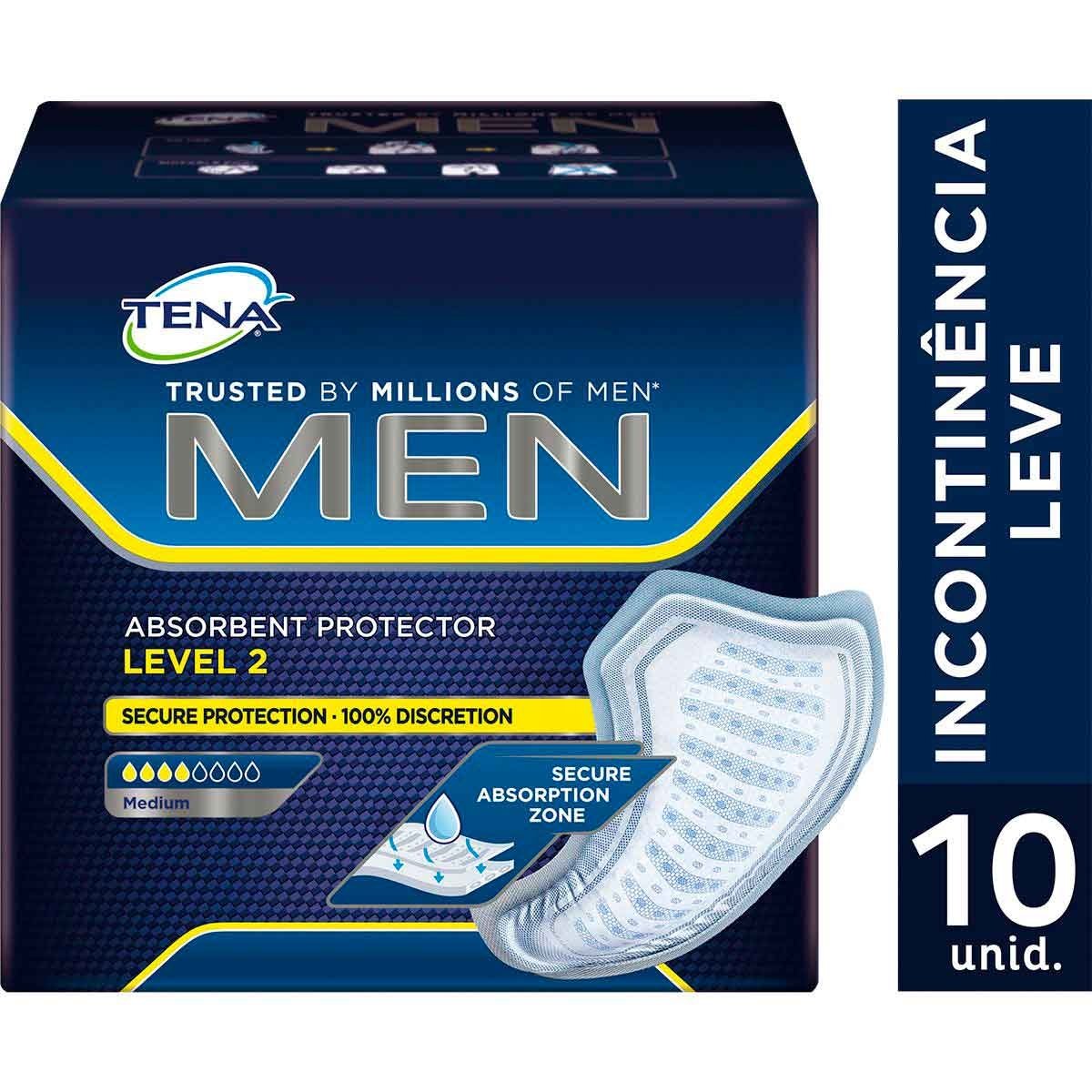 ABS TENA MEN LEVEL 2 C/10UN (BFR)