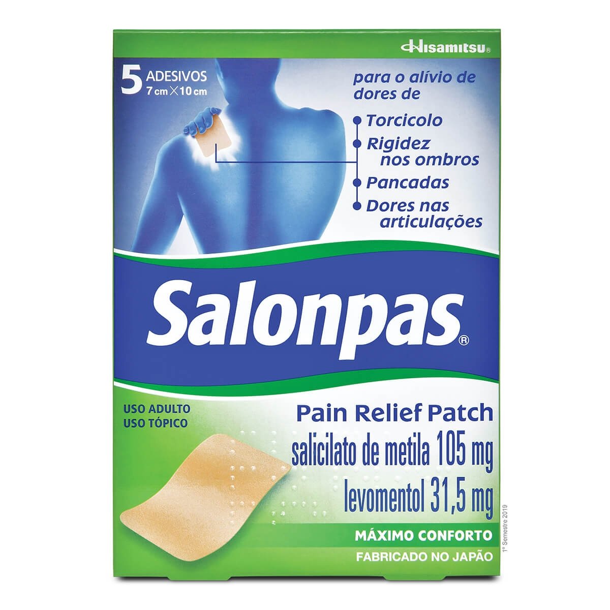 SALONPAS PAIN RELIEF PATCH C/5EV (HST)